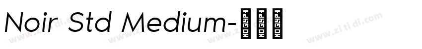 Noir Std Medium字体转换